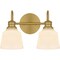Quoizel Hinton Bath 2 Lights Aged Brass HIN8614AB - alternate 1